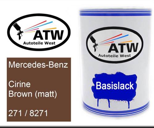 Mercedes-Benz, Cirine Brown (matt), 271 / 8271: 500ml Lackdose, von ATW Autoteile West.